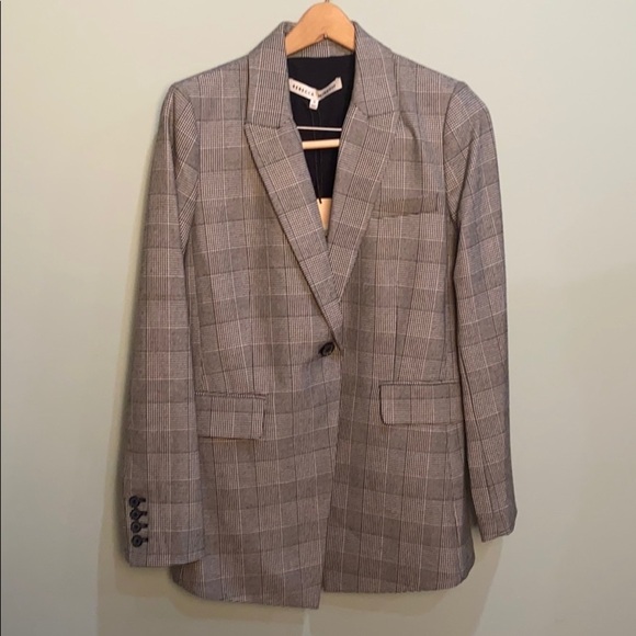 NWT Rebecca Minkoff Celia Check Blazer - Picture 4 of 12
